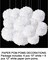 12pcs White Paper Pom Poms Decorations for Party Ceiling Wall Hanging Tissue Flowers Decorations - 1 Color of 12 Inch, 10 Inch